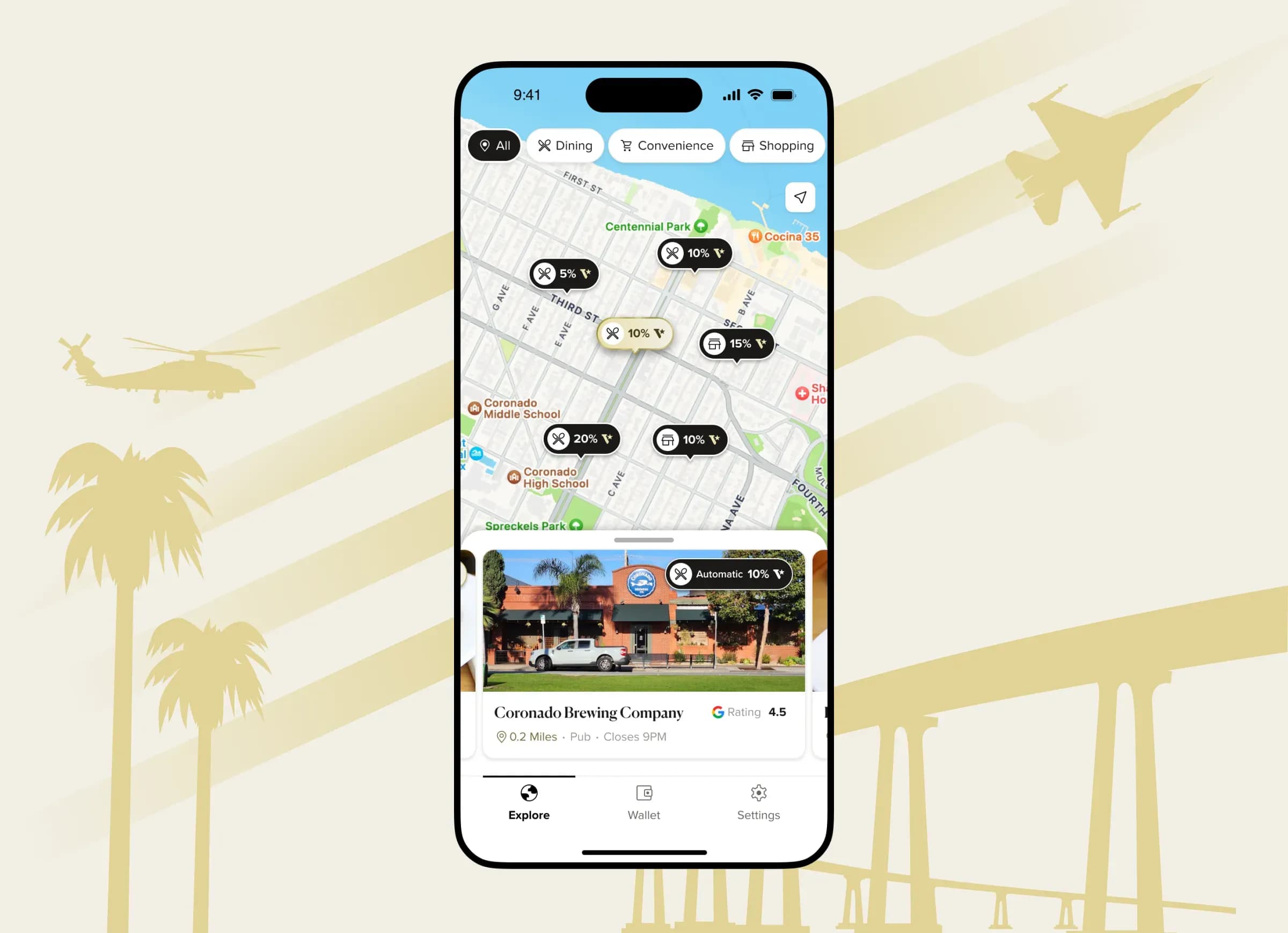 landing page map