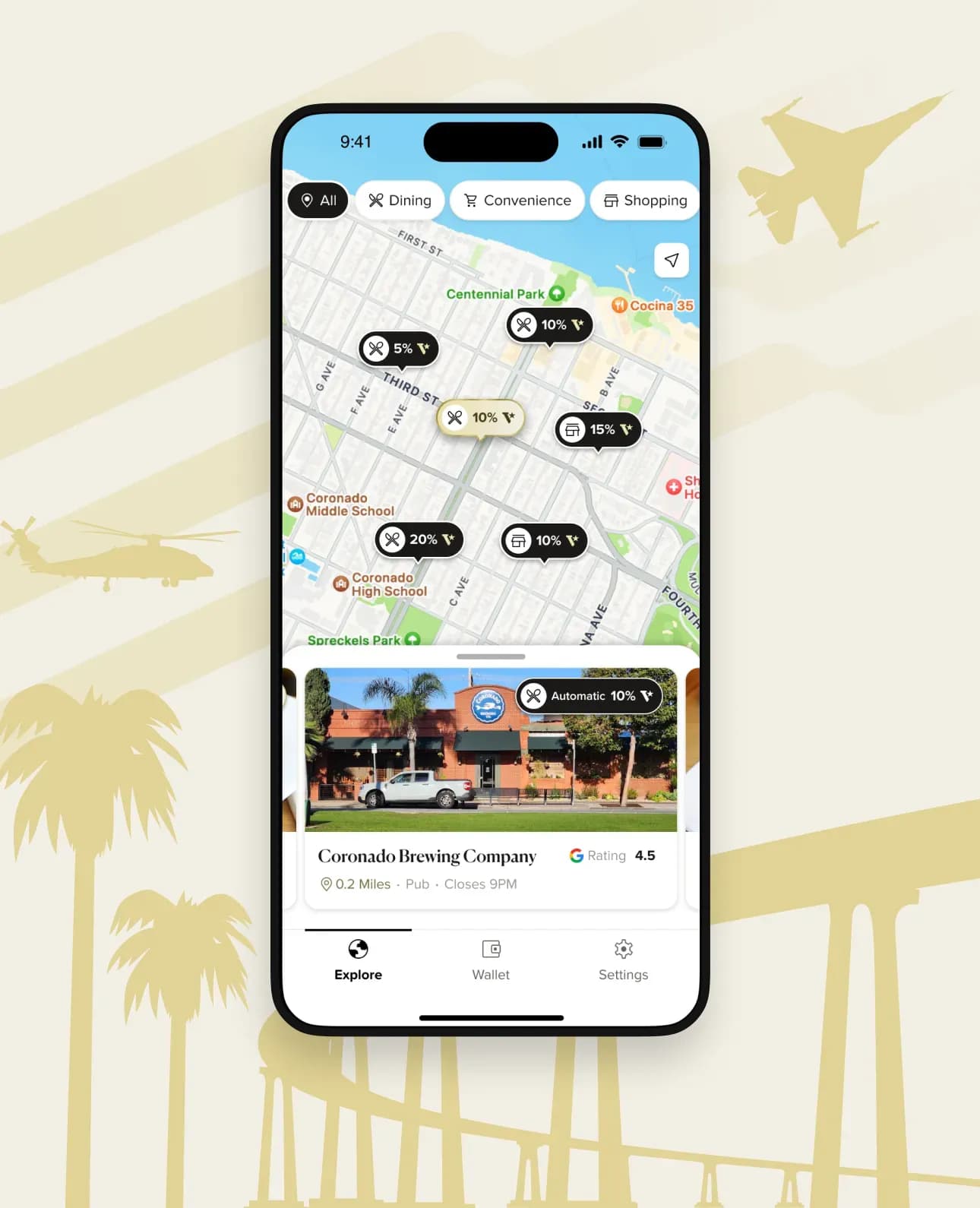 landing page map